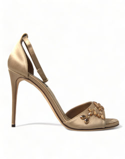 Crystal Embellished Heel Sandals Dolce & Gabbana