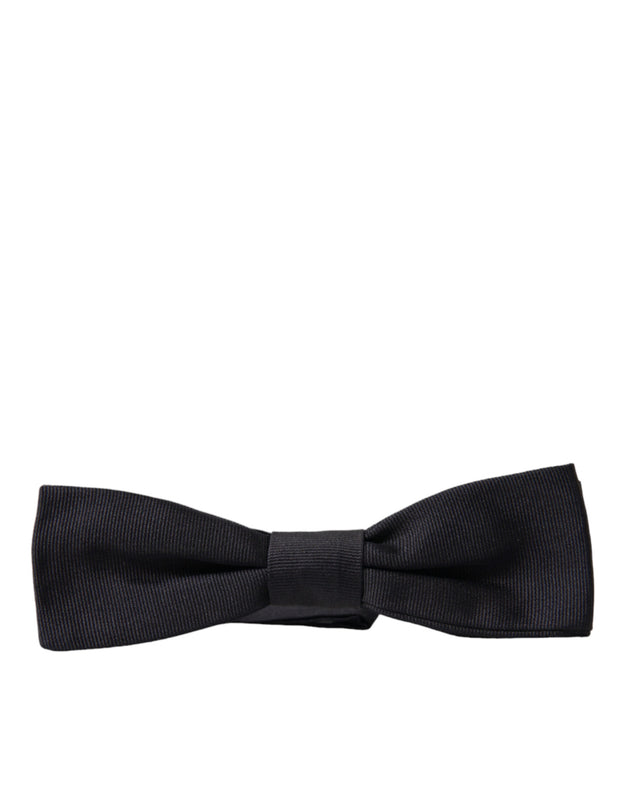 Elegant Black Silk Bow Tie Dolce & Gabbana