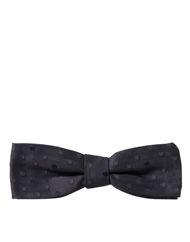 Elegant Polka Dot Silk Bow Tie Dolce & Gabbana