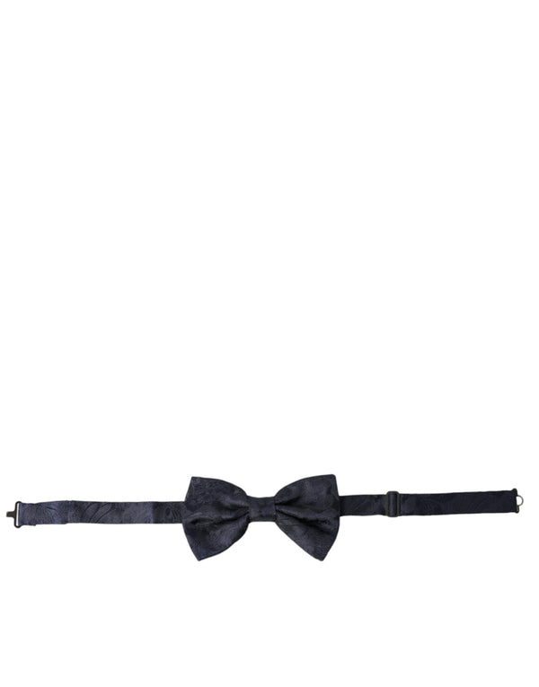 Elegant Silk Blue Bow Tie Dolce & Gabbana