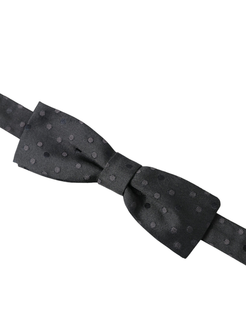 Opulent Silk Polka Dot Bow Tie for Men Dolce & Gabbana