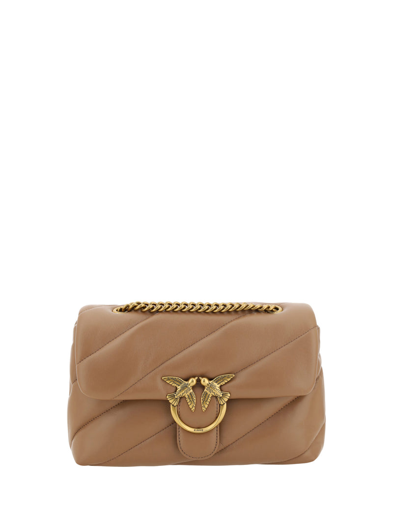 Elegant Quilted Calf Leather Shoulder Bag PINKO