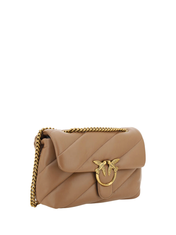 Elegant Quilted Calf Leather Shoulder Bag PINKO