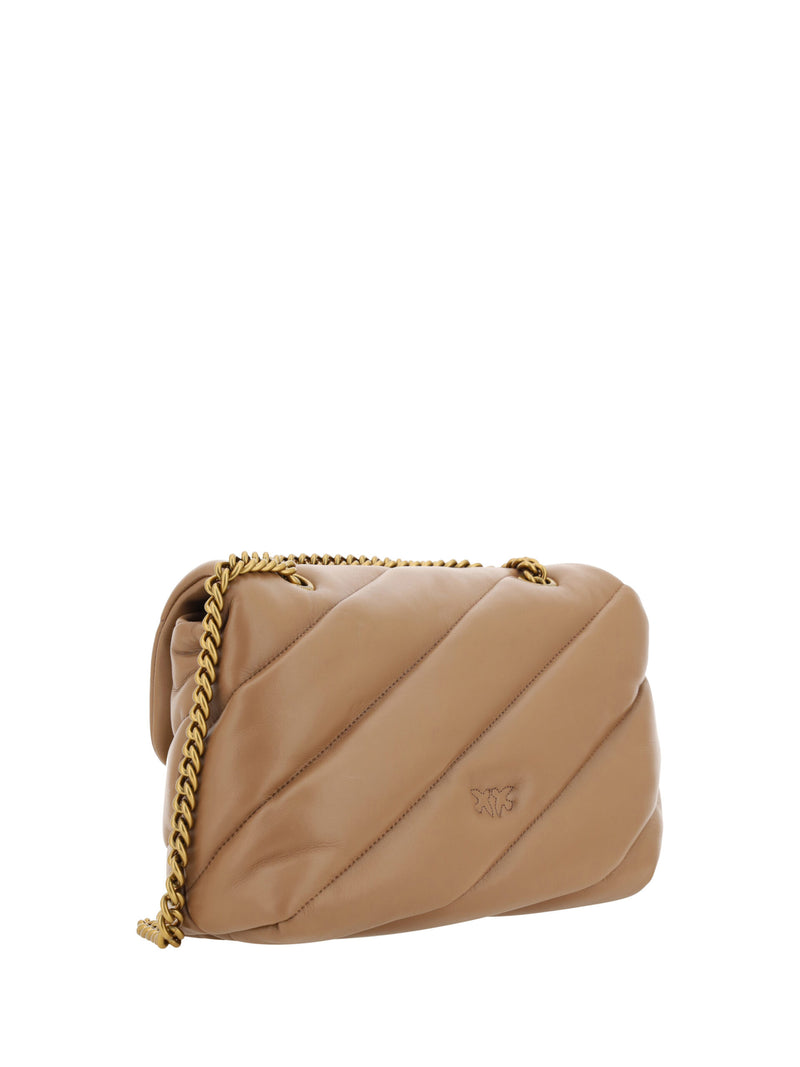 Elegant Quilted Calf Leather Shoulder Bag PINKO