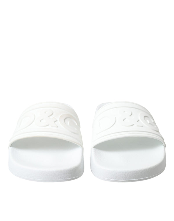 Elegant White Logo Slides Dolce & Gabbana