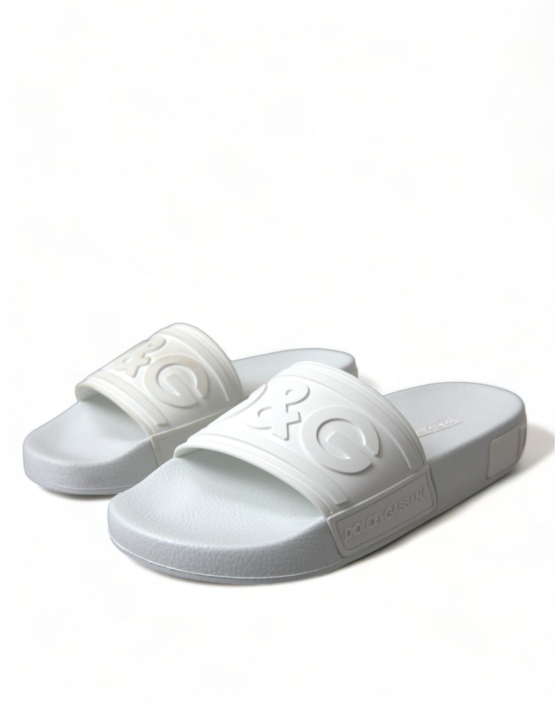 Elegant White Logo Slides Dolce & Gabbana