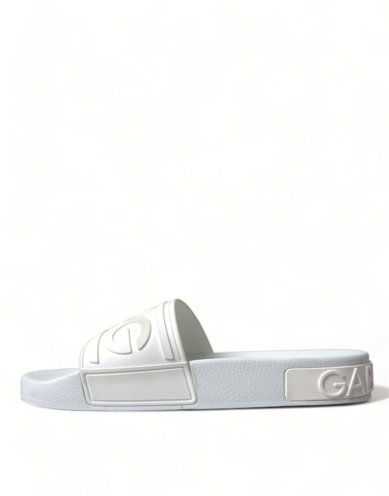 Elegant White Logo Slides Dolce & Gabbana