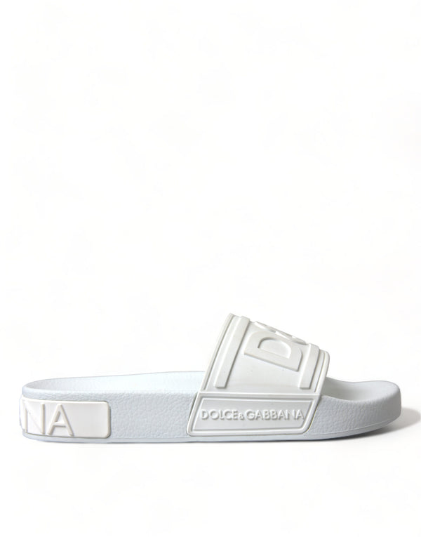 Elegant White Logo Slides Dolce & Gabbana