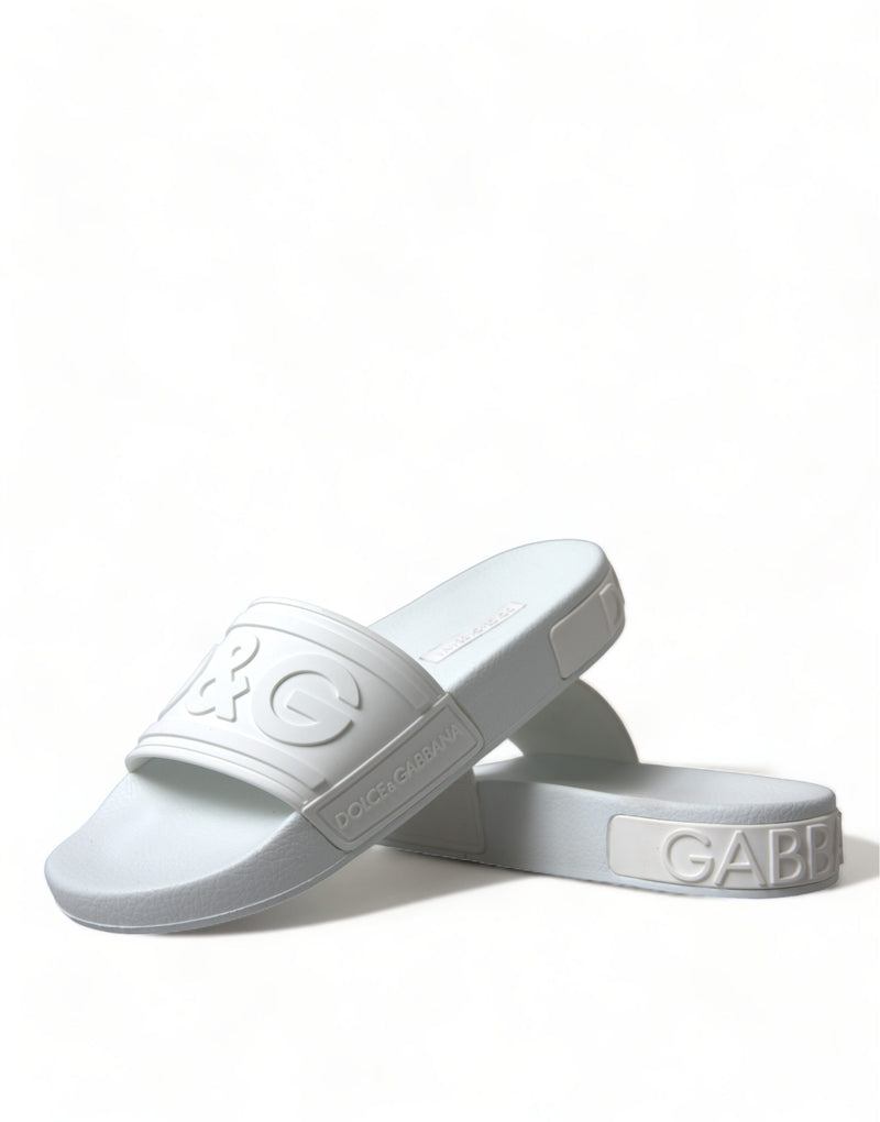 Elegant White Logo Slides Dolce & Gabbana