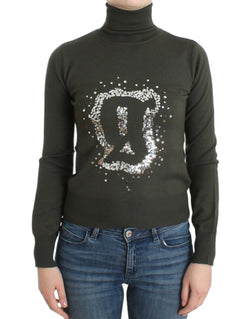Chic Green Turtleneck Virgin Wool Sweater John Galliano