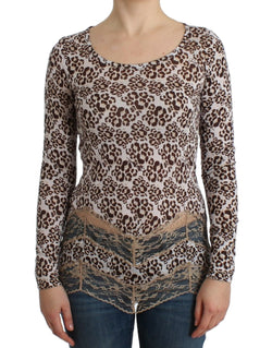 Elegant Floral Lace Longsleeve Top Cavalli