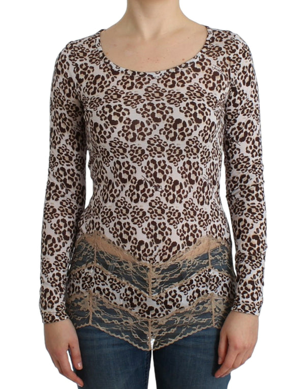 Elegant Floral Lace Longsleeve Top Cavalli