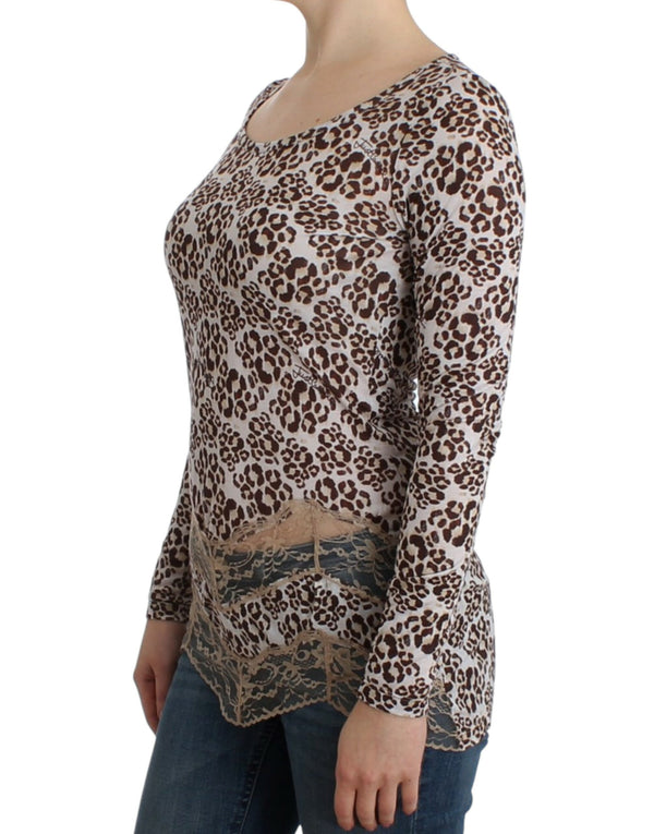 Elegant Floral Lace Longsleeve Top Cavalli