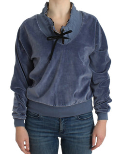 Elegant Mock Sweater with Rhinestone Detail Cavalli