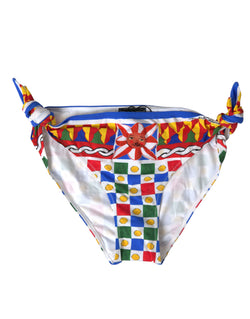 Multicolor Carretto Print Bikini Bottom Dolce & Gabbana