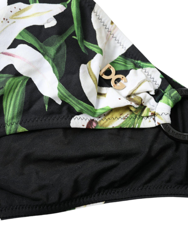 Elegant Floral Print Bikini Bottoms - Swim In Style Dolce & Gabbana