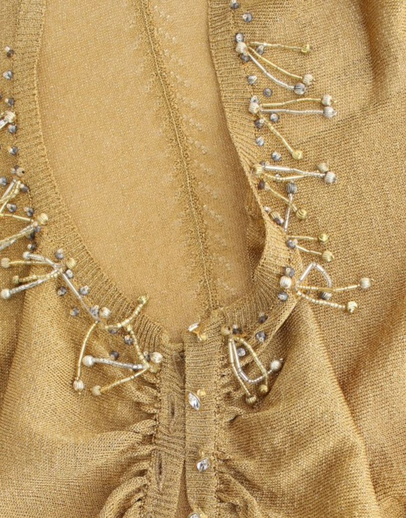 Embellished Gold Shimmer Shrug Cavalli