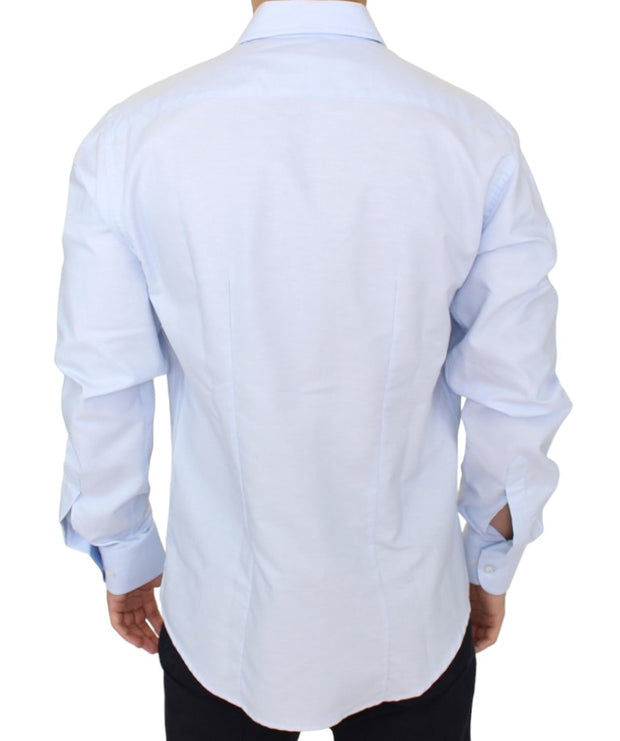 Elegant Light Blue Italian Cotton Shirt Cavalli