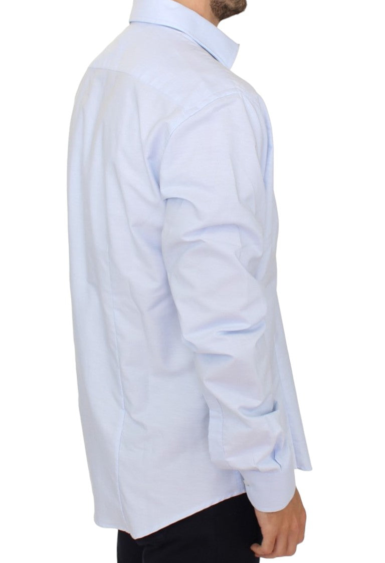 Elegant Light Blue Italian Cotton Shirt Cavalli