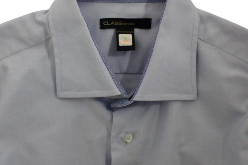 Elegant Light Blue Italian Cotton Shirt Cavalli