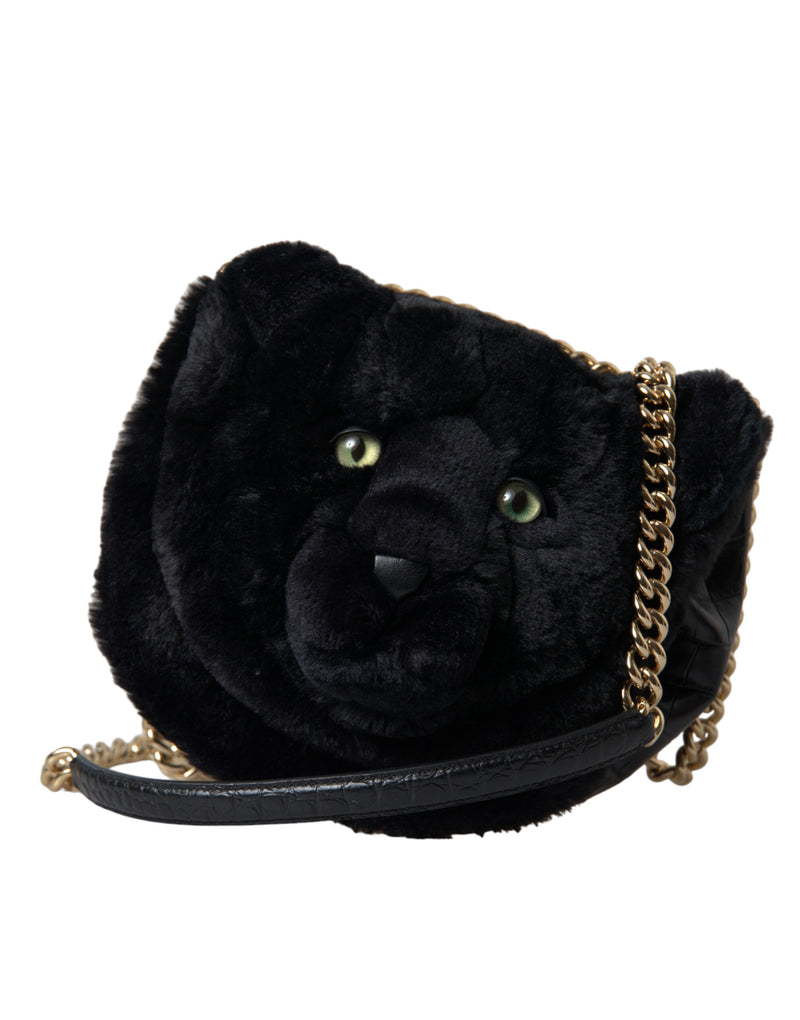 Exquisite Croc-Embossed Panther Shoulder Bag Dolce & Gabbana