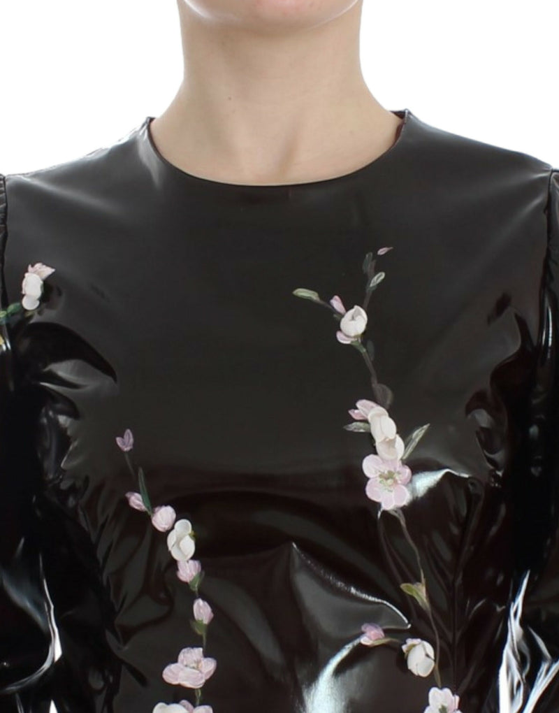 Elegant Floral Sheath Cocktail Dress Dolce & Gabbana