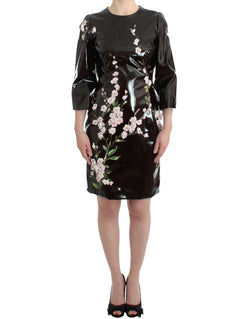 Elegant Floral Embellished Shift Dress Dolce & Gabbana