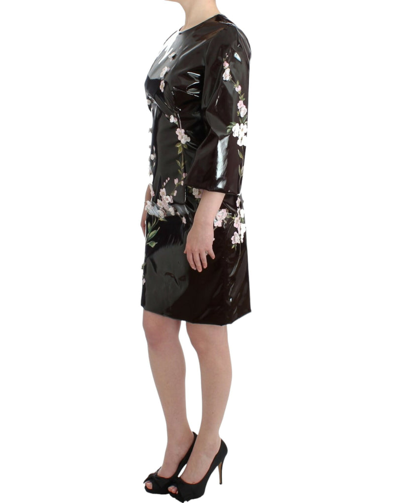 Elegant Floral Embellished Shift Dress Dolce & Gabbana