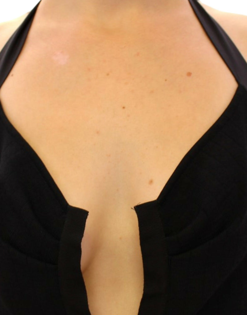 Elegant Floral Halterneck Bubble Dress Dolce & Gabbana