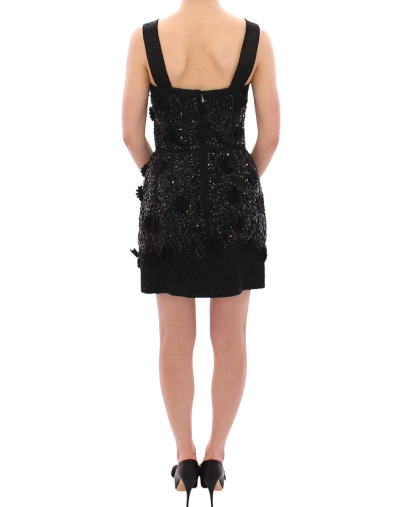 Elegant Sequined Mini Shift Dress Dolce & Gabbana