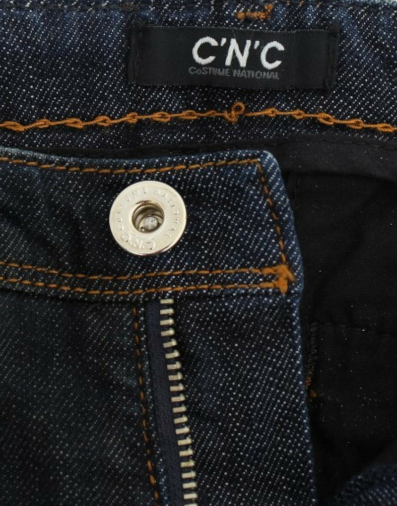 Chic Blue Slim Fit Denim Delight Costume National