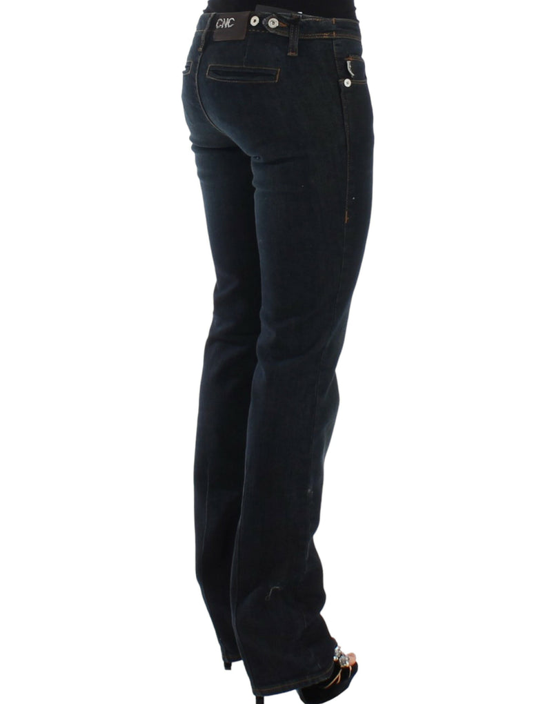 Chic Blue Slim Fit Denim Delight Costume National