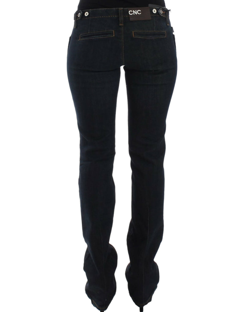 Chic Blue Slim Fit Denim Delight Costume National