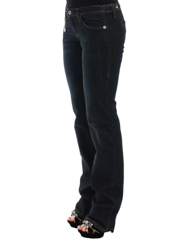 Chic Blue Slim Fit Denim Delight Costume National