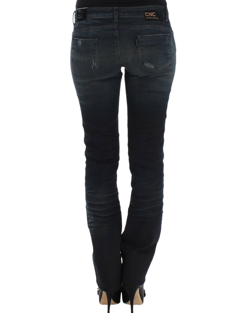 Chic Superskinny Blue Denim Jeans Costume National