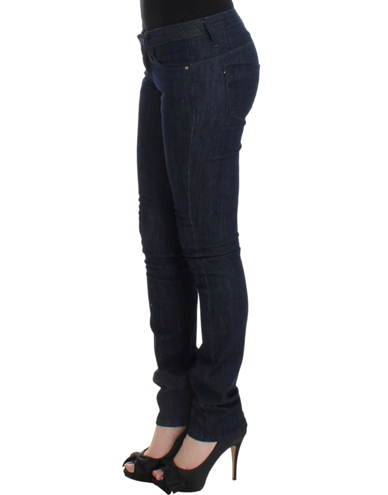 Chic Dark Blue Skinny Leg Jeans Costume National