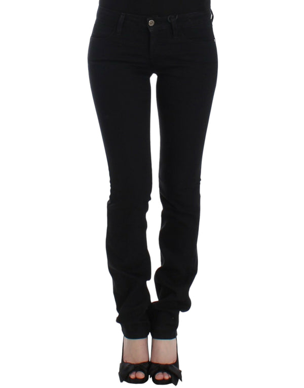 Elegant Black Straight Leg Jeans Costume National