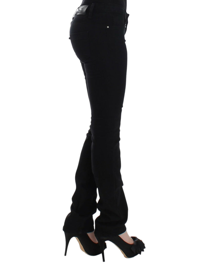 Elegant Black Straight Leg Jeans Costume National