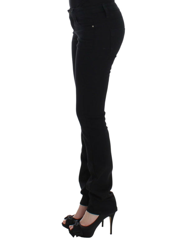 Elegant Black Straight Leg Jeans Costume National