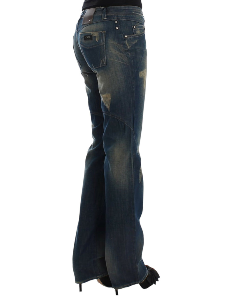 Chic Straight Leg Blue Denim Jeans Costume National