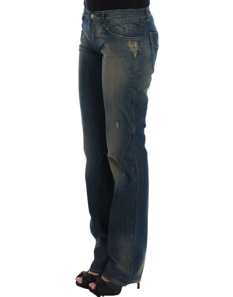 Chic Straight Leg Blue Denim Jeans Costume National