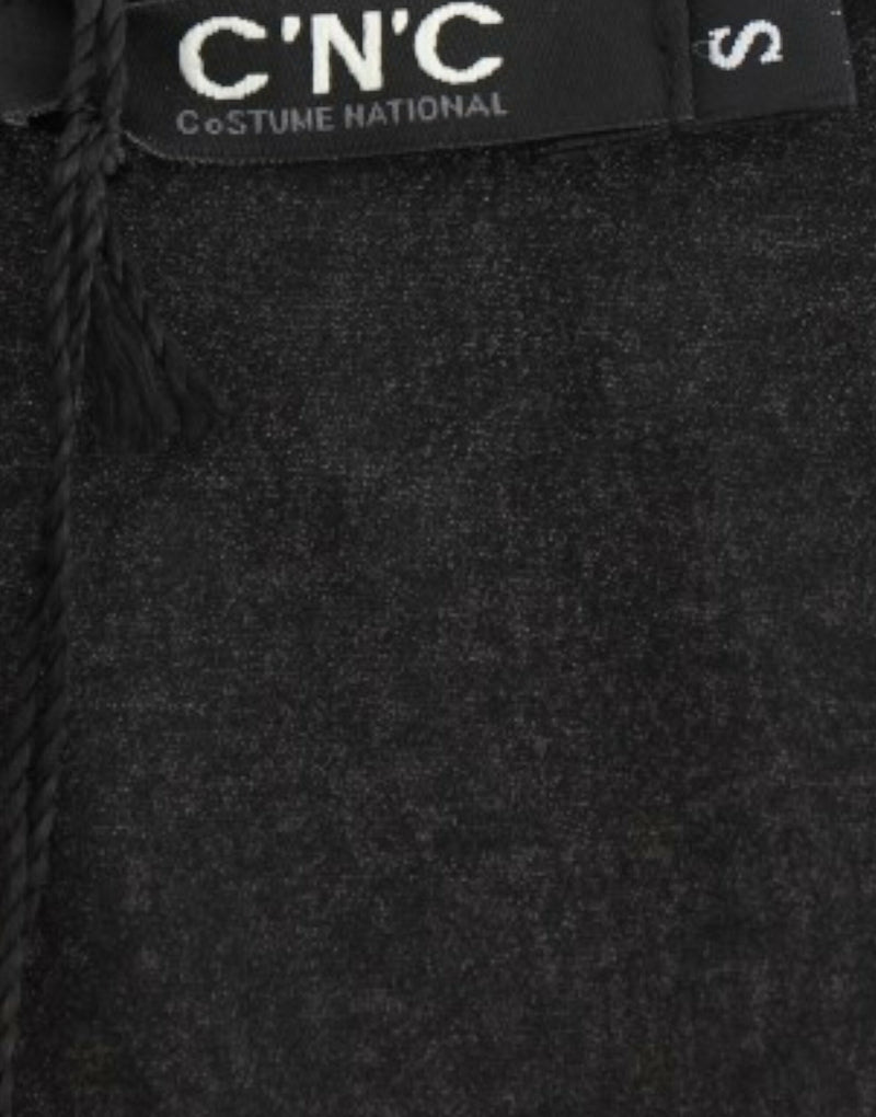 Elegant Monochrome Sleeveless Top with Gold Accents Costume National