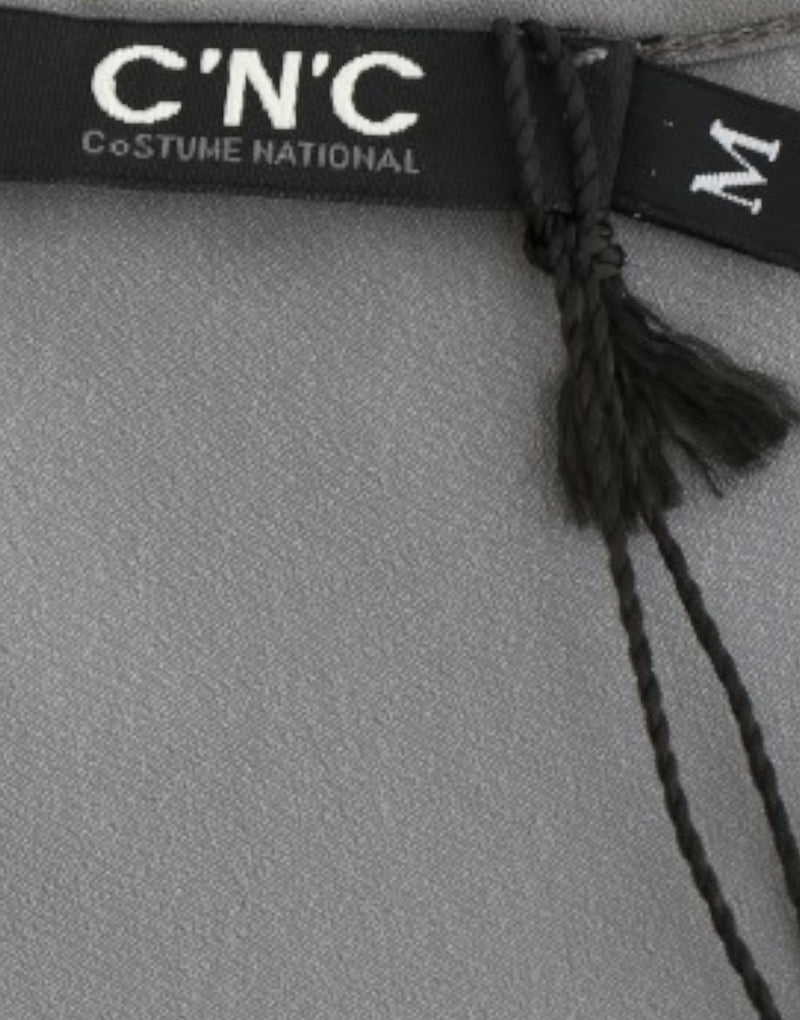 Elegant V-Neck Tunic with Motive Print Costume National