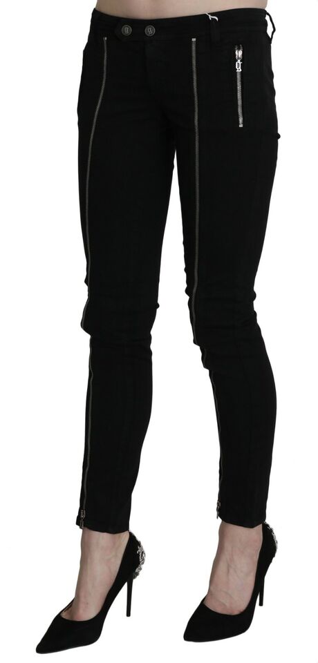 Chic Black Low Waist Slim Fit Skinny Jeans Dolce & Gabbana