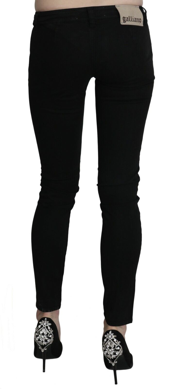 Chic Black Low Waist Slim Fit Skinny Jeans Dolce & Gabbana