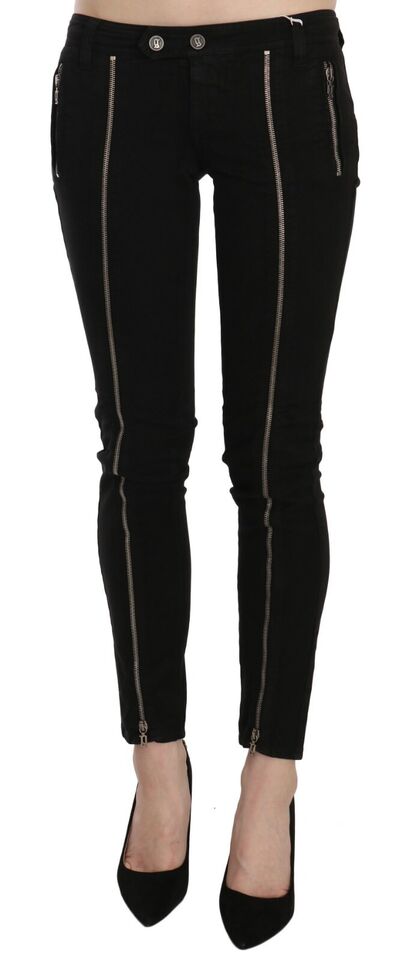 Chic Black Low Waist Slim Fit Skinny Jeans Dolce & Gabbana