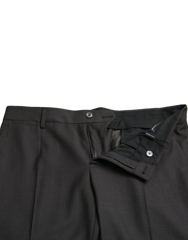 Elegant Dark Grey Skinny Dress Pants Dolce & Gabbana