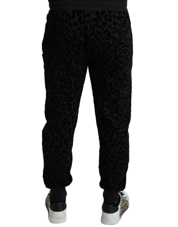 Elegant Leopard Joggers for Men Dolce & Gabbana