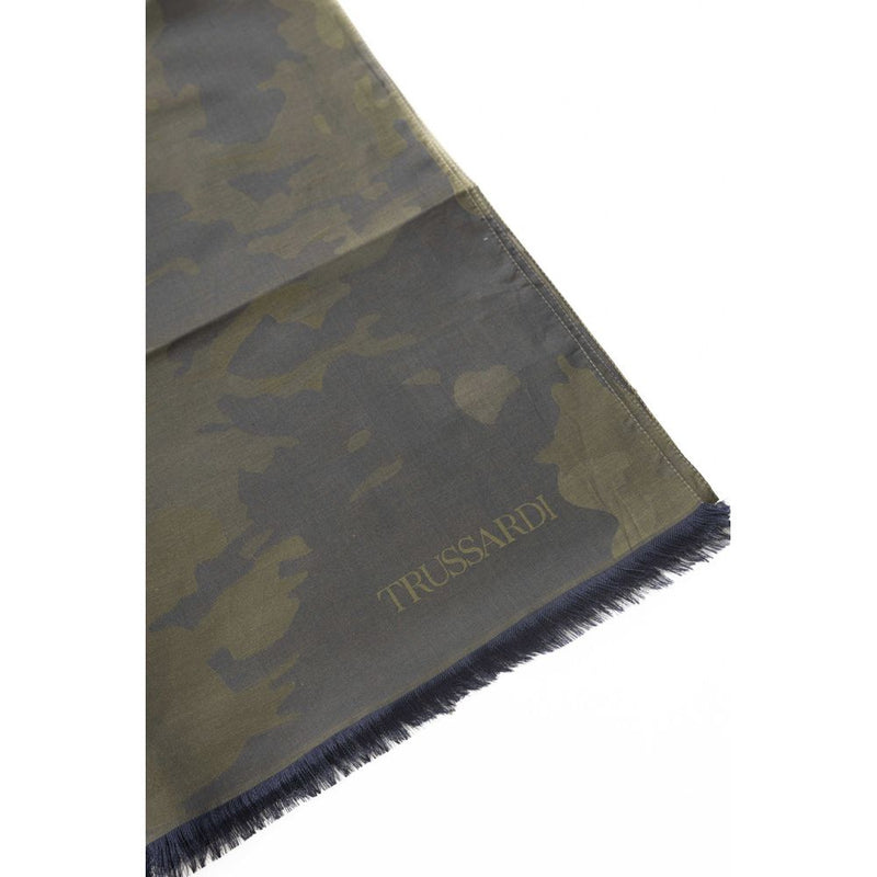 Army Cotton Men Scarf Trussardi