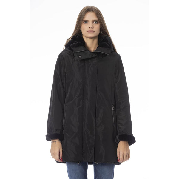 Black Polyester Women Jacket Baldinini Trend